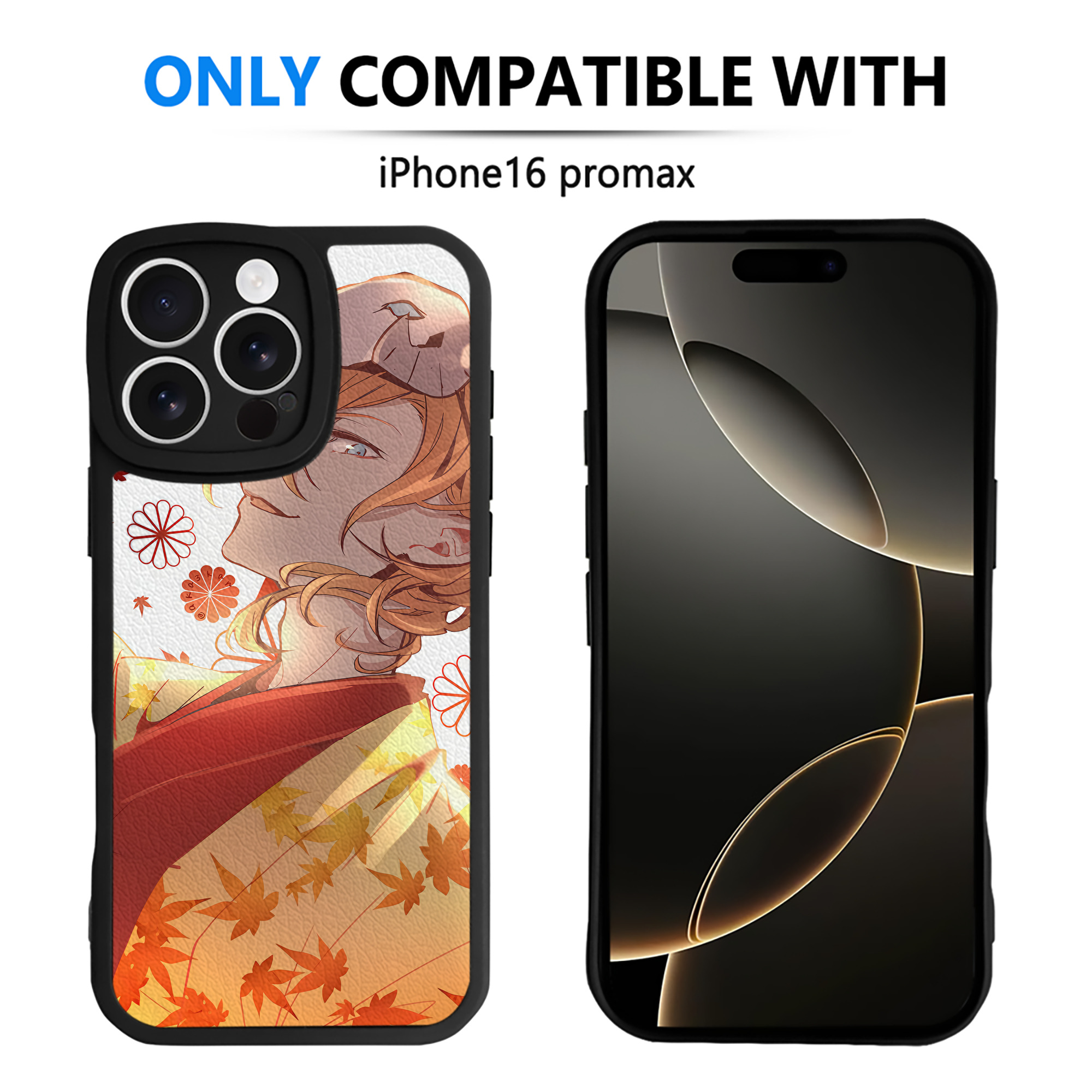 （画像用） 文豪ストレイドッグス Bungo Stray Dogs 【iPhone 16シリーズ対応】シリコンスマホケース（レザー調） 材質：シリコン